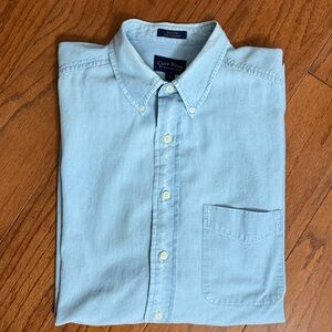Club Room long sleeved Denim buttons down shirt- size Large
